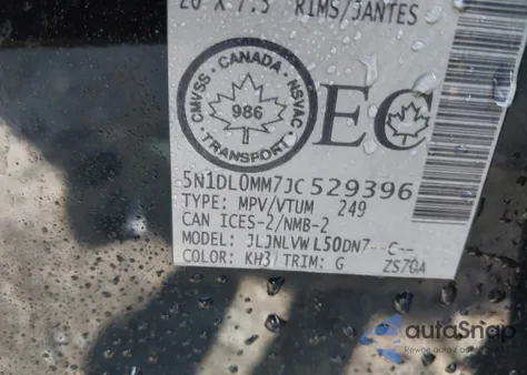 2018 Infiniti Qx60 from USA, damaged, VIN 5N1DL0MM7JC529396